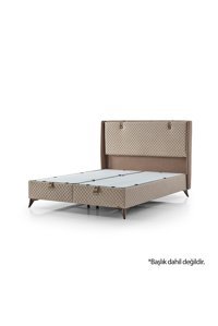 Armis Amsterdam 150 x 200 cm Başlıksız Çift Kişilik Sandıklı Baza Vizon