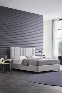 Yataş Liven 140 x 200 cm Başlıklı Çift Kişilik Sandıklı Baza Seti Açık Gri