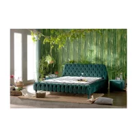 Md Chester 140 x 190 cm Yataklı Başlıksız Çift Kişilik Baza Seti Yeşil