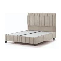 Armis Alegra 150 x 200 cm Başlıksız Çift Kişilik Sandıklı Baza Vizon