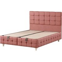 Md Eylül 150 x 200 cm Ayrılabilen Başlıksız Çift Kişilik Sandıklı Baza Pudra