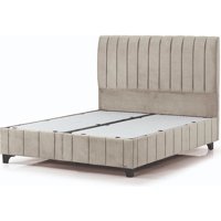 Armis Alegra 200 x 200 cm Başlıksız Çift Kişilik Sandıklı Baza Vizon