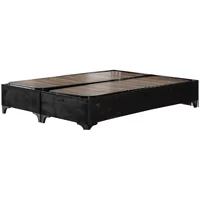 Arleno Bedding Retro 100 x 200 cm Ayrılabilen Başlıksız Çift Kişilik Sandıklı Baza Siyah