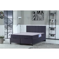 İpek Mobilya Alto 150 x 200 cm Ayrılabilen Başlıksız Çift Kişilik Sandıklı Baza Antrasit