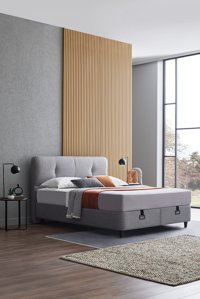 Yataş Cool Action 180 x 200 cm Başlıklı Çift Kişilik Sandıklı Baza Seti Mavi