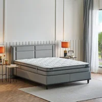 Yataş Fresh Sense 150 x 200 cm Yataklı Başlıklı Çift Kişilik Sandıklı Baza Seti Gri
