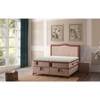 Mobilya Dükkanım Majesty 90x190 cm Başlıklı Yataklı Sandıklı Tek Kişilik Baza Seti Krem