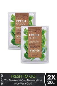 Tonymoly Fresh To Go Aloe Veralı Nemlendiricili Kağıt Yüz Maskesi 2 Adet