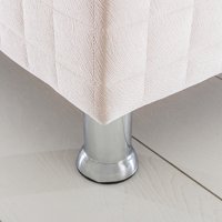 Alf Cyristal Plus 150 x 200 cm Ayrılabilen Başlıklı Çift Kişilik Sandıklı Baza Seti Krem
