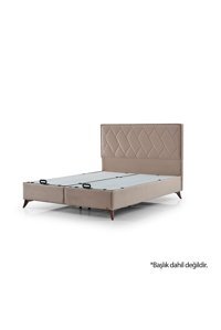 Armis Rocco 160 x 200 cm Başlıksız Çift Kişilik Sandıklı Baza Bej