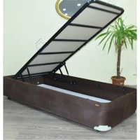 Bengi Ticaret 120x200 cm Başlıksız Sandıklı Tek Kişilik Baza Seti Kahverengi