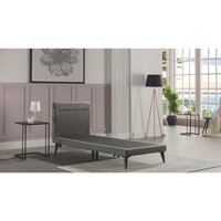 Bellona Flexy 90x190 cm Başlıklı Sandıklı Tek Kişilik Baza Seti Gri