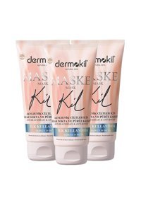 Dermokil Siyah Nokta Ve Pürüz Karşıtı Killi Krem Yüz Maskesi 3x75 ml