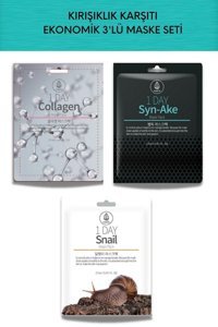 Med:B Kırışıklık Karşıtı Nemlendiricili Soyulabilir Kağıt Yüz Maskesi 3x27 ml