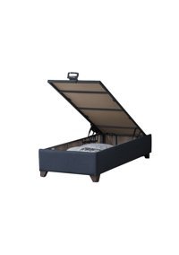 Weltewhome Voga 100x200 cm Başlıksız Sandıklı Tek Kişilik Baza Seti Mavi