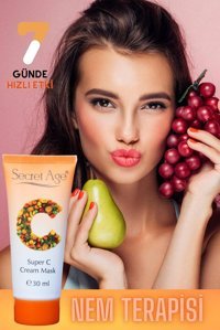 Secret Age Nemlendiricili Krem Yüz Maskesi 30 ml