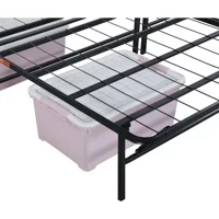 Polmertech 60x120 cm Başlıksız Tek Kişilik Baza Seti Siyah