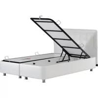 Pony Baza Lidya-Lüks 100x200 cm Başlıklı Sandıklı Tek Kişilik Baza Seti Çok Renkli