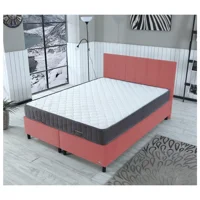 İpek Mobilya Alto 90x190 cm Başlıklı Yataklı Sandıklı Tek Kişilik Baza Seti Pembe