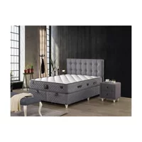 Mobilya Dükkanım Sleep 100x200 cm Başlıklı Yataklı Sandıklı Tek Kişilik Baza Seti Siyah