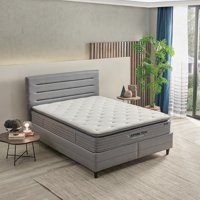 Yataş Bedding Supreme Pedic 120x200 cm Başlıklı Yataklı Sandıklı Tek Kişilik Baza Seti Mavi