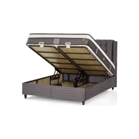 Mobilya Dükkanım Prime 90x190 cm Başlıklı Sandıklı Tek Kişilik Baza Seti Siyah