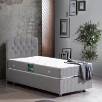 Setay Tokyo 120x200 cm Başlıklı Yataklı Sandıklı Tek Kişilik Baza Seti Gri