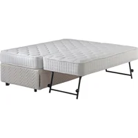 Pony Baza Hitit 100x200 cm Başlıksız Yataklı Sandıklı Tek Kişilik Baza Seti Beyaz