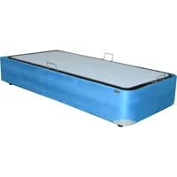 Bengi Ticaret 120x200 cm Başlıklı Sandıklı Tek Kişilik Baza Seti mavi