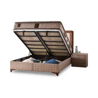 Mobilya Dükkanım Majesty 100x200 cm Başlıksız Sandıklı Tek Kişilik Baza Seti Krem