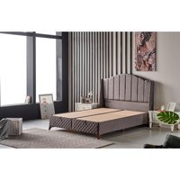 Mobilya Dükkanım Cotton Plus 120x200 cm Başlıklı Sandıklı Tek Kişilik Baza Seti Gri
