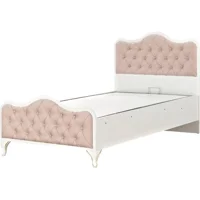Bubu Home Malife 100x200 cm Başlıklı Sandıklı Tek Kişilik Baza Seti Pudra