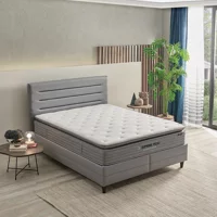 Yataş Bedding Supreme Pedic 90x190 cm Başlıklı Yataklı Sandıklı Tek Kişilik Baza Seti Mavi