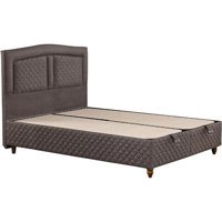 Mobilya Dükkanım İnci 90x190 cm Başlıksız Sandıklı Tek Kişilik Baza Seti Siyah