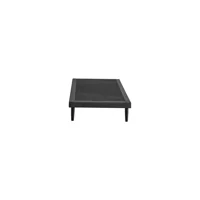 Niron Yatak Slim 90x200 cm Başlıksız Tek Kişilik Baza Seti Siyah