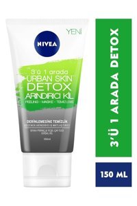 Nivea Urban Skın Killi Nemlendiricili Soyulabilir Jel Yüz Maskesi 150 ml