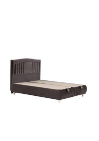 Kayra 120x200 cm Başlıklı Sandıklı Tek Kişilik Baza Seti Siyah