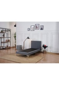 Formattress Başlıklı Tek Kişilik Baza Seti Gri