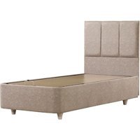 Mobilya Dükkanım Eko Plus 120x200 cm Başlıksız Sandıklı Tek Kişilik Baza Seti Krem