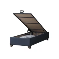 Weltew Home Voga 100x200 cm Başlıksız Sandıklı Tek Kişilik Baza Seti Füme