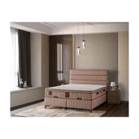 Mobilya Dükkanım Master 90x190 cm Başlıklı Yataklı Sandıklı Tek Kişilik Baza Seti Krem