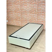 İpek Mobilya Manolya 100x200 cm Başlıksız Sandıklı Tek Kişilik Baza Seti Bej