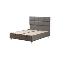 Mobilya Dükkanım Trend 90x190 cm Başlıksız Sandıklı Tek Kişilik Baza Seti Siyah