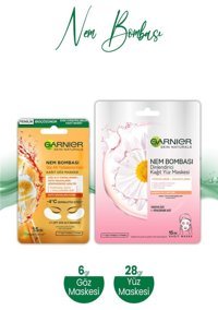 Garnier Dinlendirici Nemlendiricili Kağıt Yüz Maskesi 28 gr+6 gr