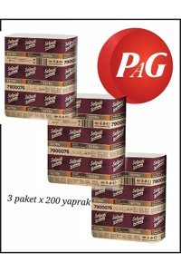 Selpak Professional Extra Dispenser 2 Katlı 200 Yaprak 3'lü Z Katlama Kağıt Havlu