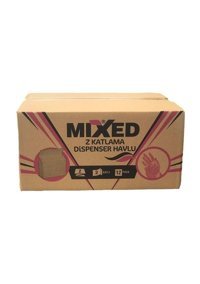 Mixed Dispenser 2 Katlı 200 Yaprak 12'li Z Katlama Kağıt Havlu
