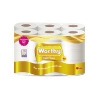 Worthy 3 Katlı 90 Yaprak 6'lı Rulo Kağıt Havlu