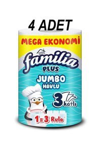 Familia Jumbo Kokulu 3 Katlı 4'lü Rulo Kağıt Havlu