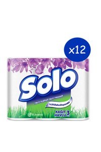 Solo 2 Katlı 12x3'lü Rulo Kağıt Havlu