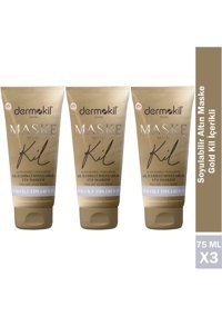 Dermokil Gold Killi Soyulabilir Krem Yüz Maskesi 3x75 ml